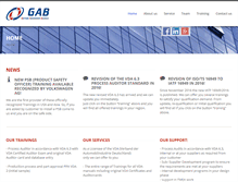 Tablet Screenshot of gab-corporation.com